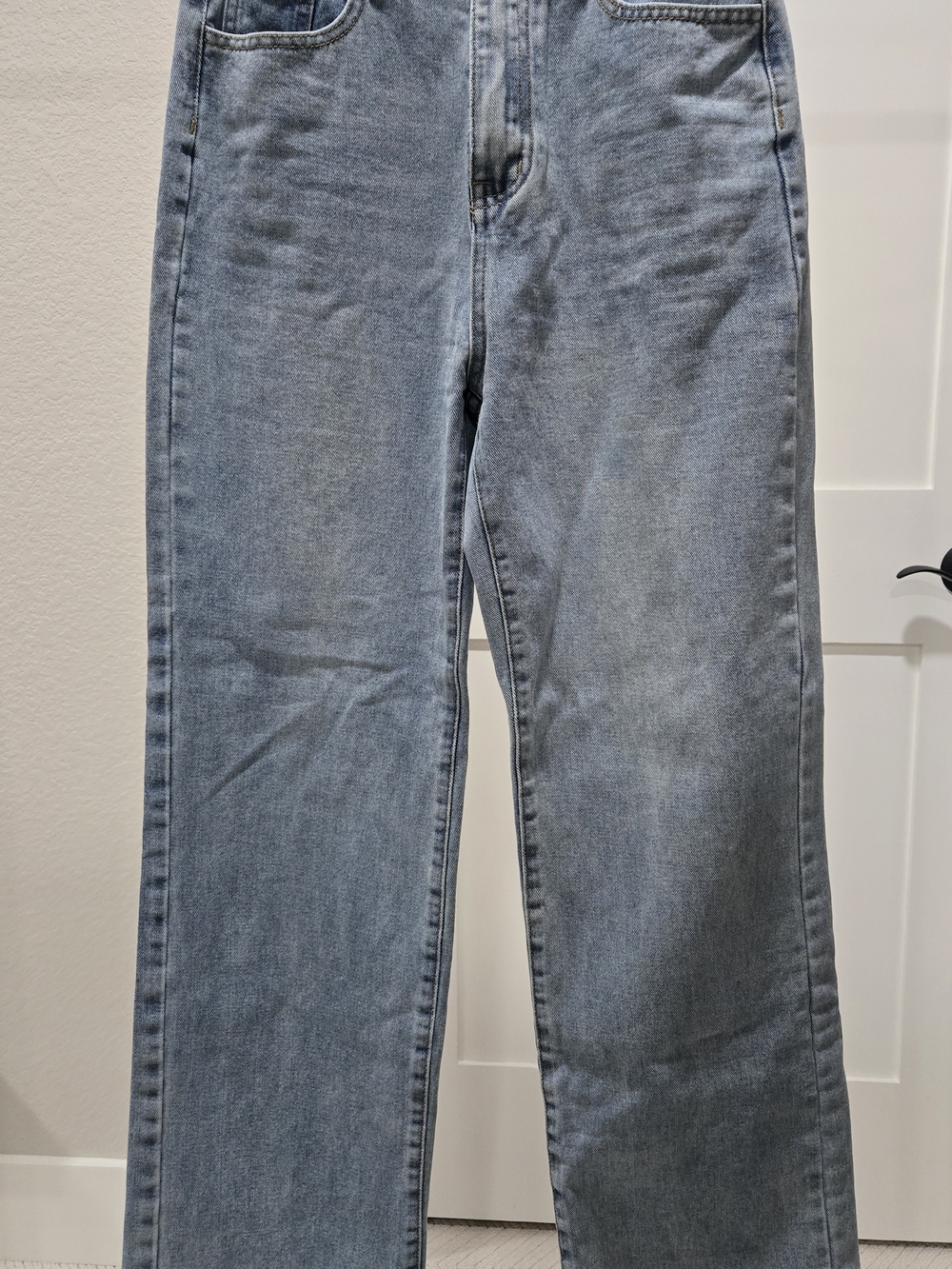 High-Rise Wide Leg Women’s Jeans - Blue - Picture 2 of 4